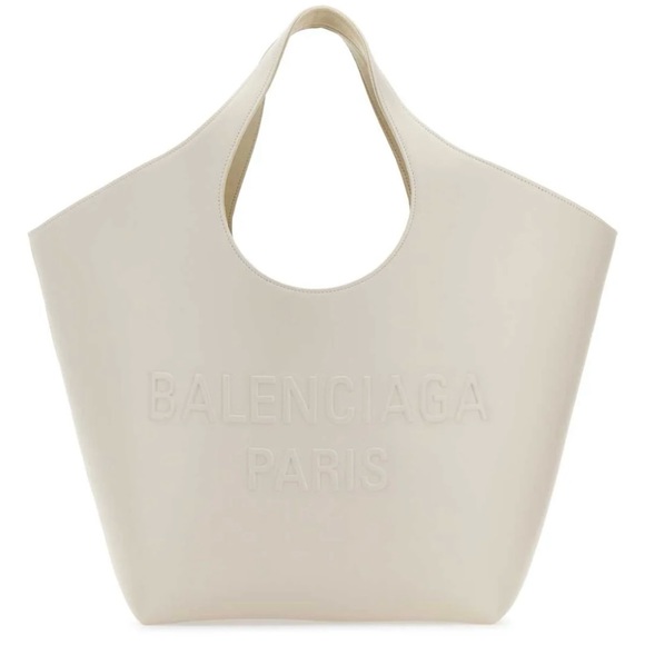 Balenciaga Handbags - BALENCIAGA Chalk Leather
Medium Mary-Kate Shopping Bag